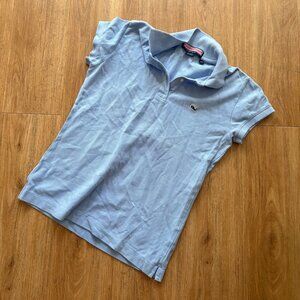 Vineyard Vines Short Sleeve Button Polo Shirt Blue Women’s Size XS